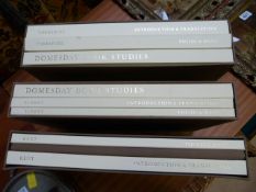 Three sets of Domesday book studies covering Yorkshire, Surrey & Kent each a limited edition of