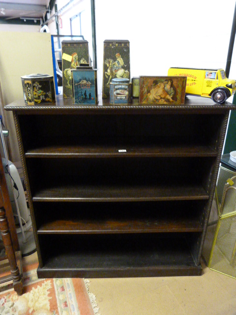 Four Tier victorian oak bookshelf