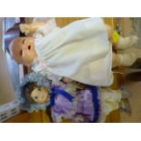 Armand Marseille bisque headed doll marked 518/31/2K and one other doll