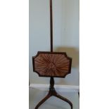 A Mahogany pole screen