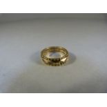 9ct Eternity ring set with Synthetic spinel's
