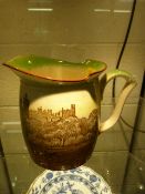 Royal Doulton jug - from the Arundel Castle series -slight crazing - 15cm high