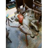 Tinplate sprung rocking horse