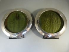 Pair of silver photo frames - hallmarked Birmingham 1913 A/F