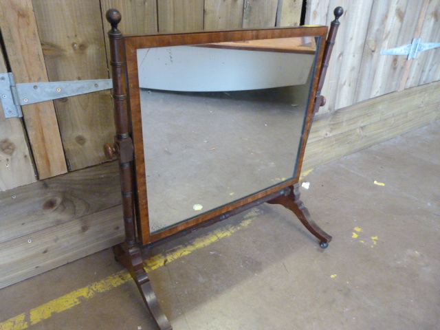 A large Edwardian bedroom mirror - Image 2 of 3