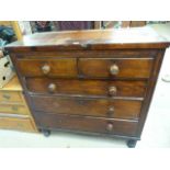 Mahogany chest of 5 drawers