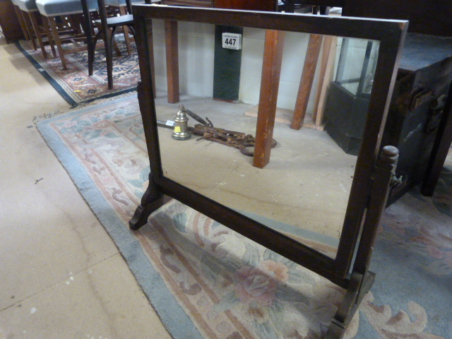 An oak framed toilet mirror - Image 3 of 4