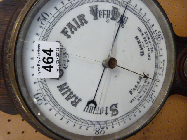 A good example of an oak barometer dated 1934 - Bild 3 aus 5