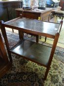 Oak hostess trolley