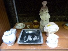 Small quantity of collectible china to include Sylvac, Royal Doulton - also a Novelty bottle