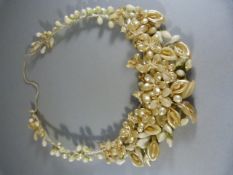 Victorian Faux pearl wedding necklace