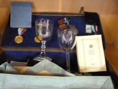A cased set of Masonic items