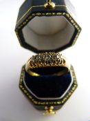 18ct Gold ring with 5 good diamonds