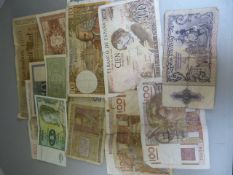 Collection of banknotes - forgeign. To include Germany, France, Austria etc