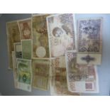 Collection of banknotes - forgeign. To include Germany, France, Austria etc