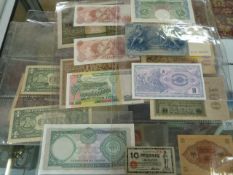 Various banknotes