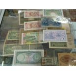 Various banknotes