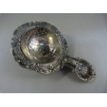 Continental hallmarked silver(800) tea strainer - total weight 39.8g