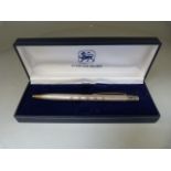Boxed Diamond Jubilee hallmarked silver pen total weight 24.4g