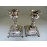 Pair of silver candlestick London 1902 A/F