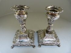 Pair of silver candlestick London 1902 A/F