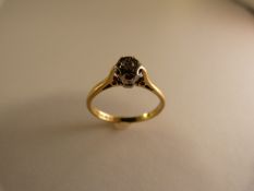 18ct Gold Diamond Solitaire ring