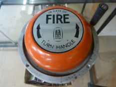 Vintage Fire Alarm Bell - Swing handle AFA security systems