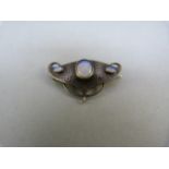 Silver (950) Murrle Bennett & Co Art Nouveau brooch (with early MBO marks). Approx 1910 with 3 water