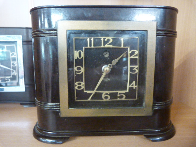 Three Art Deco bakelite electric clocks - Image 7 of 10