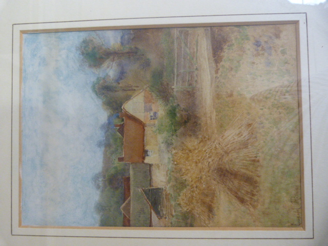 LEOPOLD RIVERS (1850-1905) - a pair of watercolours studying countryside buildings and scenes. - Image 3 of 10