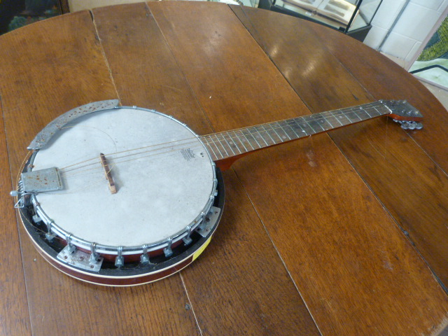 Godman Remo six string banjo A/F - Image 6 of 10