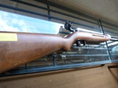 Walther air rifle .22 with spring action