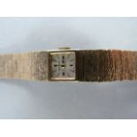 Ladies 9ct Gold Rotary bracelet watch approx 25g