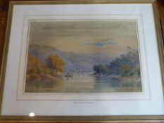 WILLIAM COOK OF PLYMOUTH (1830-1890) - Watercolour believed to be Bow Creek on the river Dart (