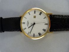 Gents Yellow metal Rotary wrist watch A/F and one other