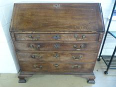 Mahogany bureau with drawers in - all drawers with inlay