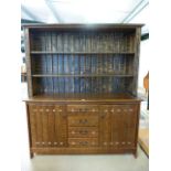 Indian hardwood planked dresser