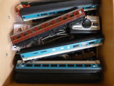 Quantity of Hornby carriages and track etc