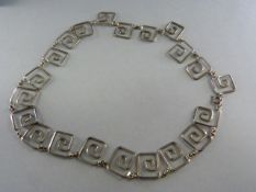 Silver necklace marked 950 approx 25.2g