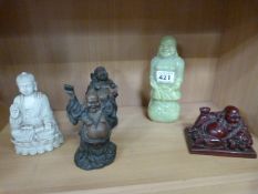 Five chinese carved figures