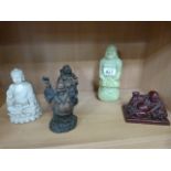 Five chinese carved figures