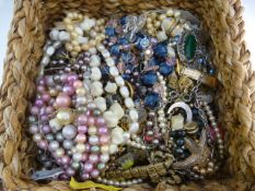 Collection of various costume jewellery