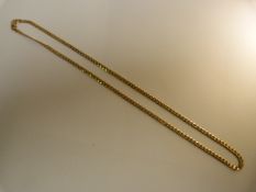 9ct Gold Curb link chain - approx 3.58mm wide and 20" long. total weight 11.2g