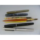 Unique fountain pen with 14ct Gold nib, Swan Self filler fountain pen with 14ct nib, Summit pen with