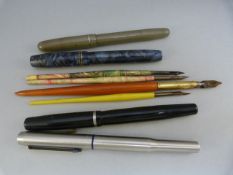 Unique fountain pen with 14ct Gold nib, Swan Self filler fountain pen with 14ct nib, Summit pen with