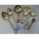 Various hallmarked silver - Caddy spoon by Josiah Williams & Co (George Maudsley Jackson & David