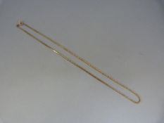 9ct gold box link chain marked 375 Total Approx weight -