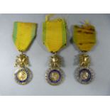 Three WW1 Medaille Militaire medals