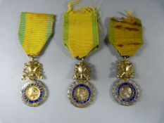 Three WW1 Medaille Militaire medals