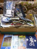 A large quantity of Chelsea football programs from the 70's onwards including The Bridge